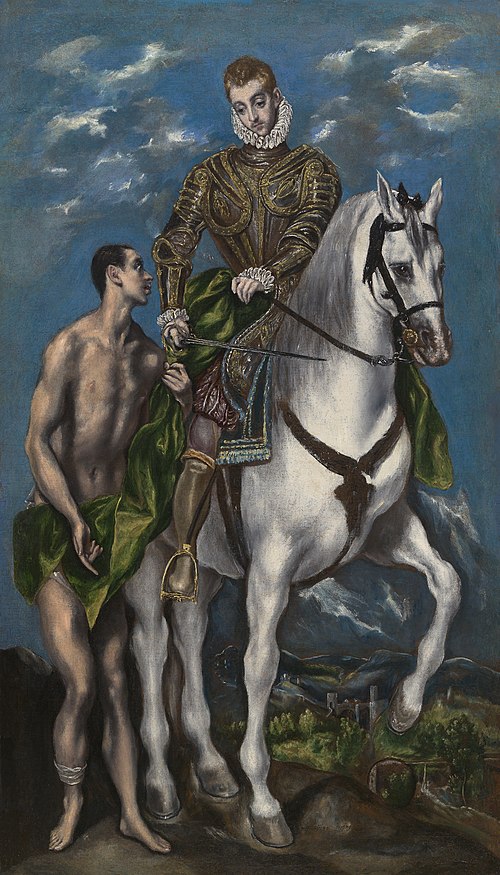 Saint Martin and the Beggar, 1602, El Greco