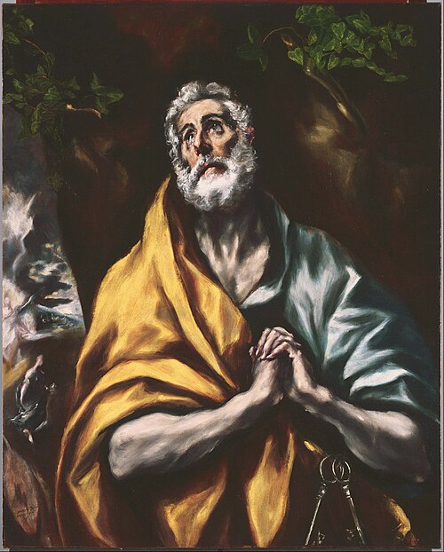 The Repentant St. Peter, 1600, Le Greco