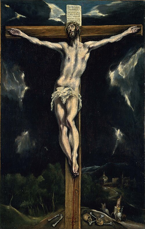 Christ en croix., , Le Greco