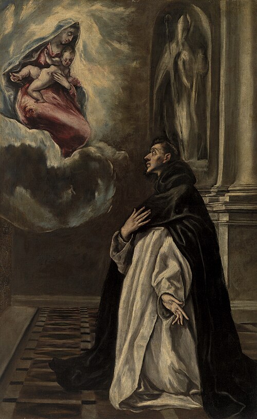 Apparition of the Virgin and Child to Saint Hyacinth, 1607, El Greco