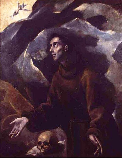 St. Francis receiving the Stigmata, 1580, Le Greco