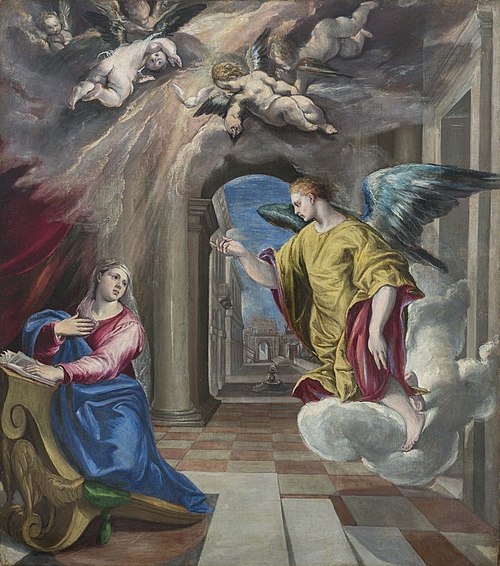 Annunciation, 1600, El Greco
