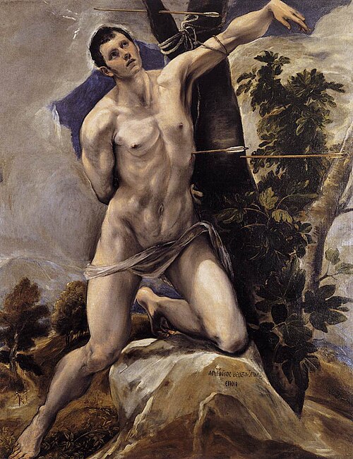 The Martyrdom of Saint Sebastian, 1577, El Greco