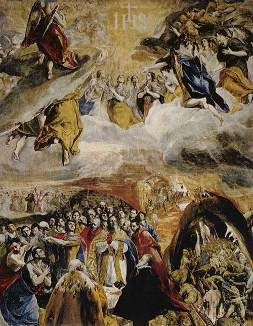 Adoration of the name of Jesus, 1577, El Greco