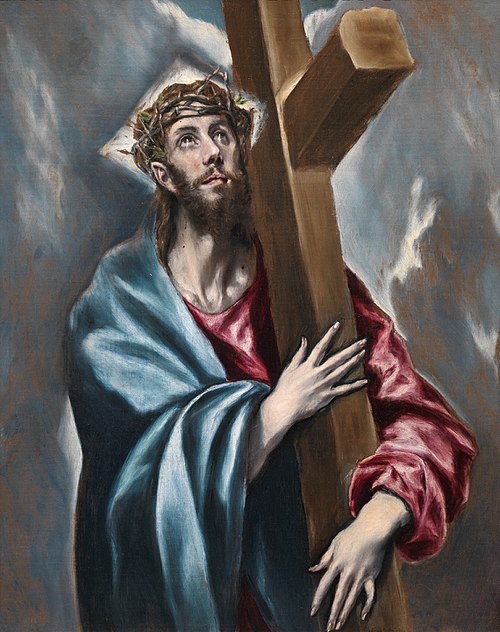 Christ Holding the Cross, 1602, El Greco