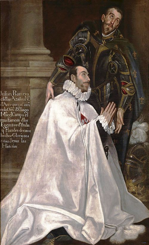 Julian Romero de las Azanas and his patron St. Julian, 1612, El Greco