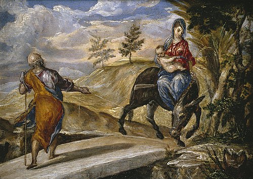 The Flight into Egypt, 1570, El Greco