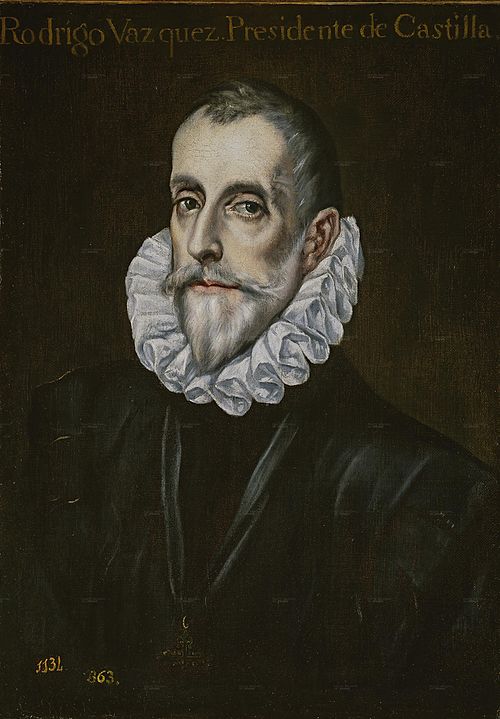 Portrait of Rodrigo Vázquez de Arce, 1587, El Greco