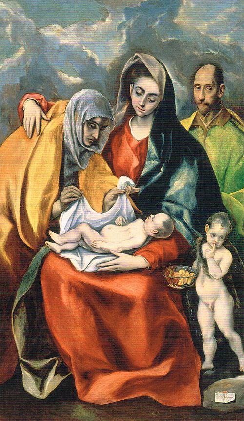 La Sainte Famille., 1586, Le Greco