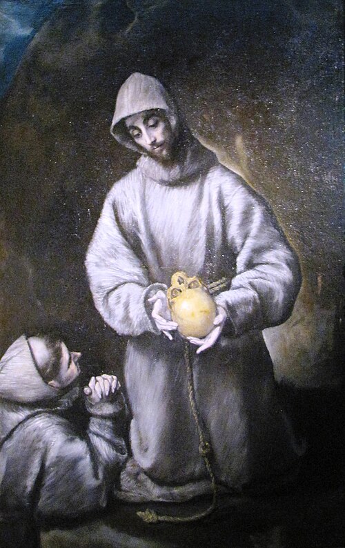 Saint Francis with Brother Leo, 1595, El Greco