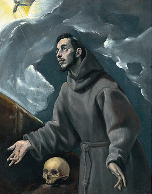 Saint Francis receiving stigmata, 1580, Le Greco