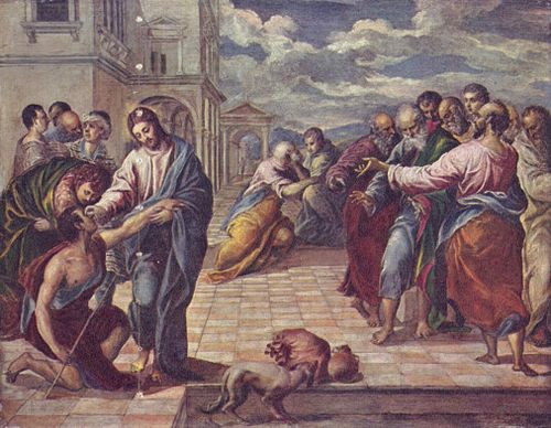 Christ Healing the Blind (series), 1565, El Greco