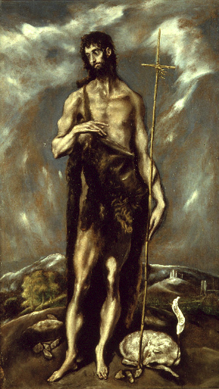 St. John the Baptist, Valencia, 1600, Le Greco