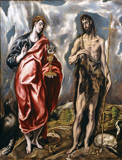 Saint Jean l'Evangéliste et saint Jean-Baptiste, 1600, Le Greco