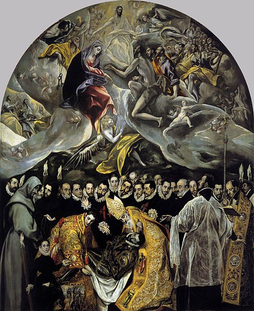 The Burial of the Count of Orgaz, 1586, El Greco