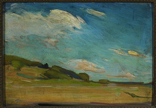 Plain-air sketch from Zwierzyniec, 1905, Konrad Krzyżanowski