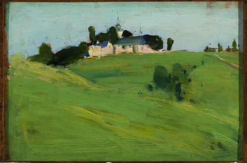 View from Istebna V. Church, 1906, Konrad Krzyżanowski