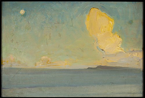 Sea, sketch, 1908, Konrad Krzyżanowski
