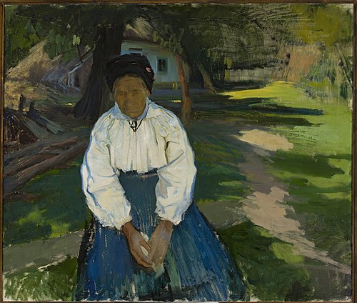 Peasant woman (of Ukrainian descent), 1909, Konrad Krzyżanowski