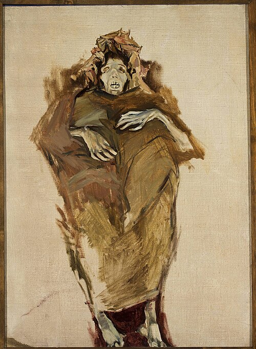 Thais, mummy sketch, 1912, Konrad Krzyżanowski
