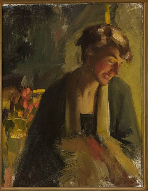 Portrait of Cecylia Marylska-Łuszczewska, 1920, Konrad Krzyżanowski