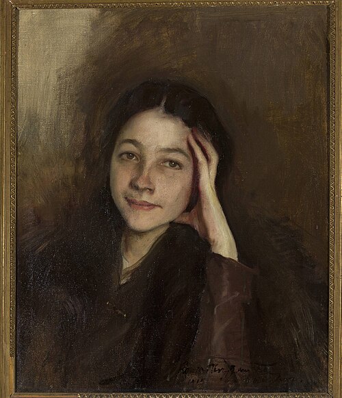 Portrait of Wanda Arkuszewska, 1919, Konrad Krzyżanowski