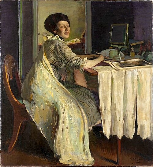 Portret Emilii Wysockiej, 1913, Konrad Krzyżanowski