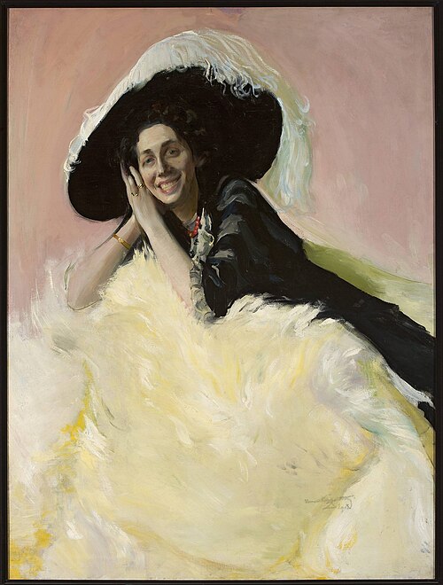 Portrait of Janina Wilczyńska née Ołtarzewska., 1912, Konrad Krzyżanowski