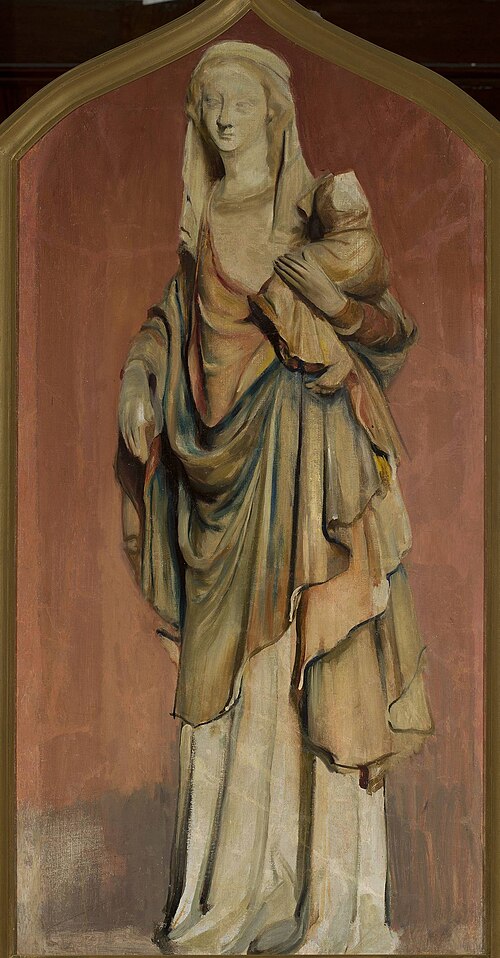 Statue of a Gothic Madonna., 1912, Konrad Krzyżanowski