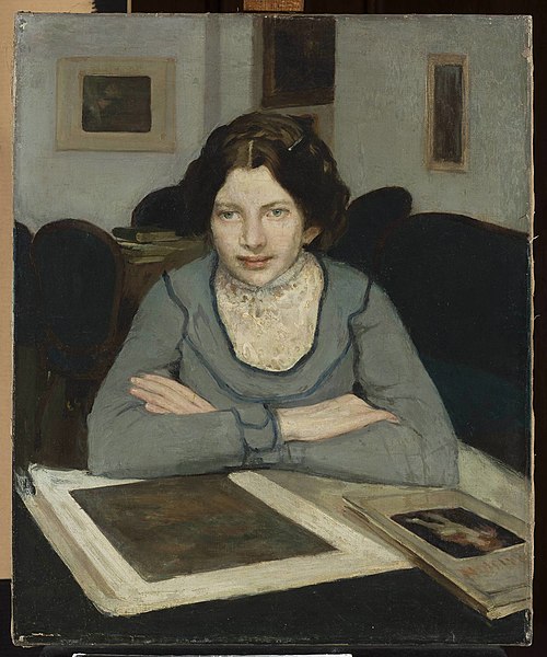 Portrait of Julia Paszkiewicz, 1914, Konrad Krzyżanowski