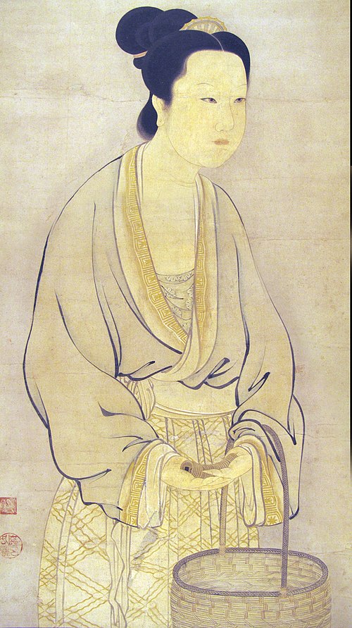 Reishōnyo, the basker seller, 1600, Kogetsu Shūrin