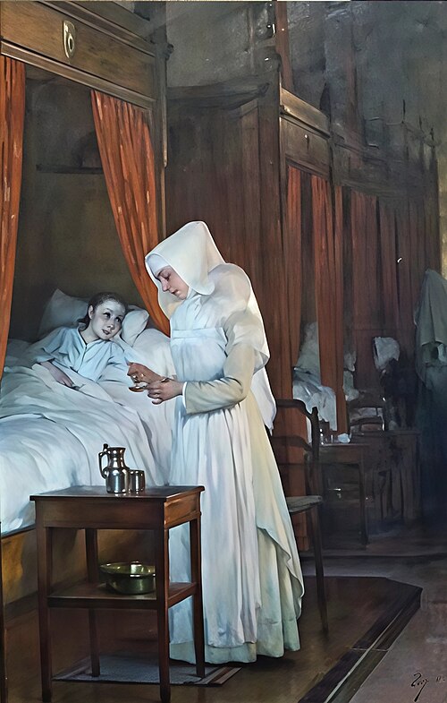 La convalescente, 1910, Henri Jules Jean Geoffroy