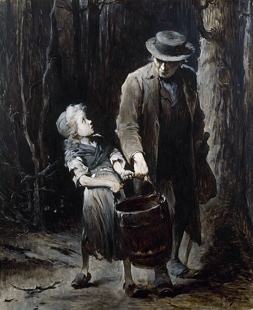 Jean Valjean et Cosette, 1879, Henri Jules Jean Geoffroy
