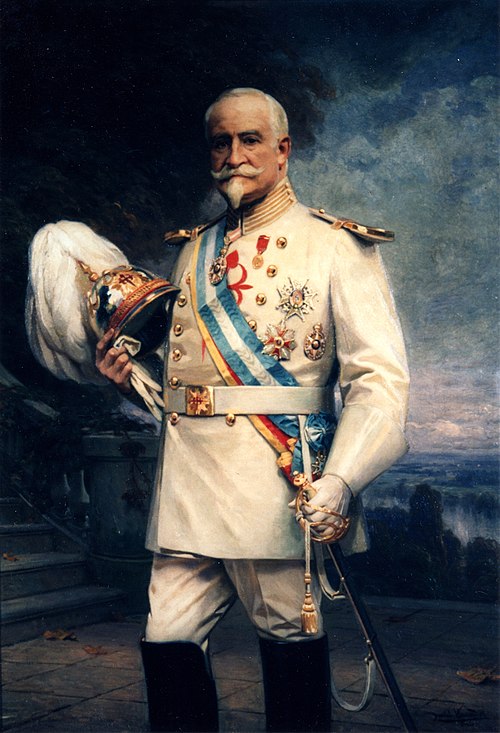 Juan Mariano de Goyeneche y Gamio III conde de Guaqui con uniforme de caballero de la Orden de Santi, 1910, Daniel Hernández