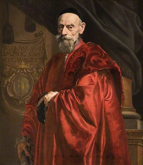 Portrait of Antonio Canal, 1647, Daniel van den Dyck