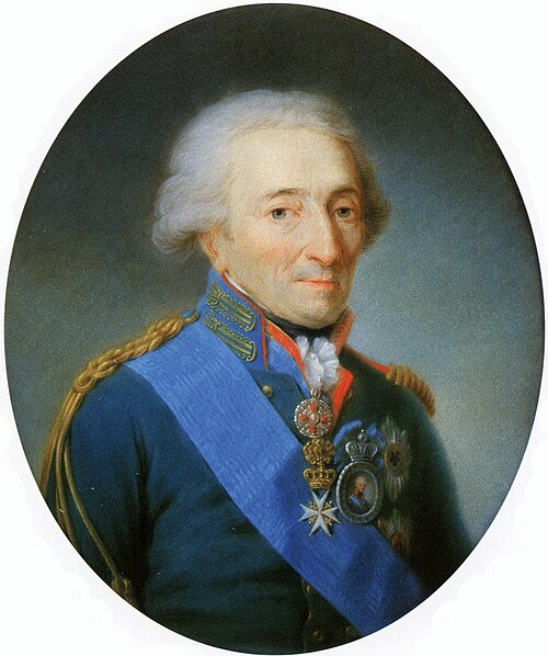 Porträt des Nikolay Ivanovich Saltykov (1736-1816), 1807, Martin Ferdinand Quadal