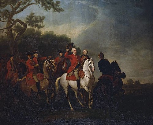 George III at a Review, 1772, Martin Ferdinand Quadal