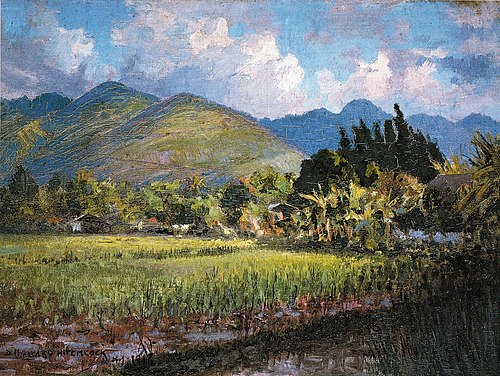 Round Top from Kewalo, 1917, David Howard Hitchcock
