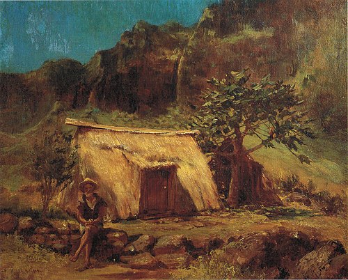 A Hawaiian and his Home, 1895, David Howard Hitchcock