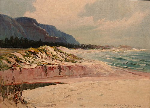 The Beach at Waimanalo, 1930, D. Howard Hitchcock