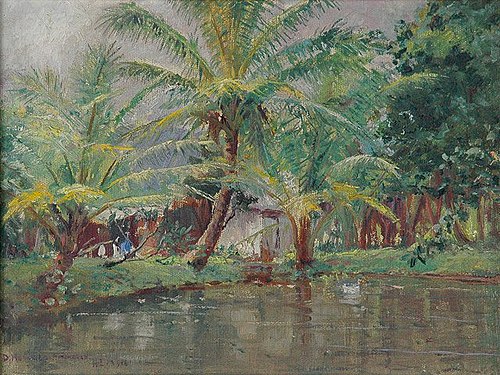 The Pond, Kaneohe, 1916, D. Howard Hitchcock