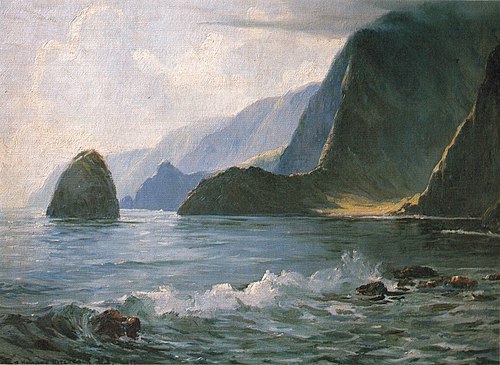 Under the Cliffs of Molokai, 1912, D. Howard Hitchcock