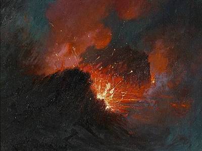 Eruption at Kilauea, 1919, D. Howard Hitchcock