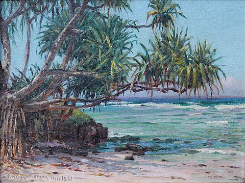 Lauhala by the Shore, 1921, D. Howard Hitchcock