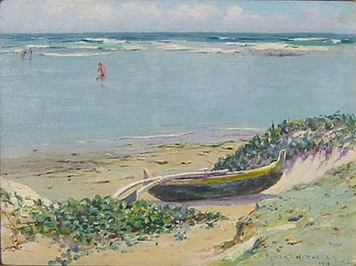 Beached Canoe, 1916, D. Howard Hitchcock