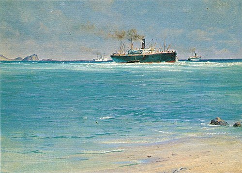 Manchuria Aground off Makapuu, 1906, D. Howard Hitchcock