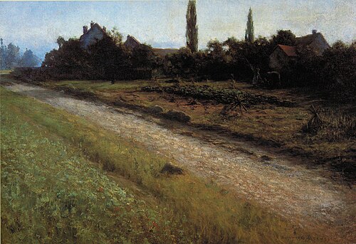 Village by Road, 1893, D. Howard Hitchcock