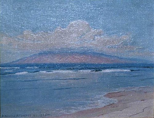 Molokai seen from Maui, 1920, D. Howard Hitchcock