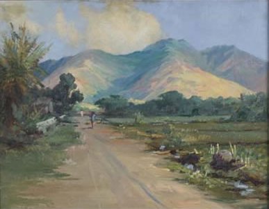 Landscape of Manoa Valley, Honolulu, , D. Howard Hitchcock
