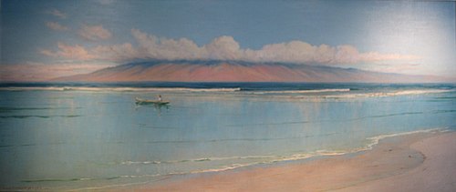 Lanai from Lahaina, 1924, D. Howard Hitchcock